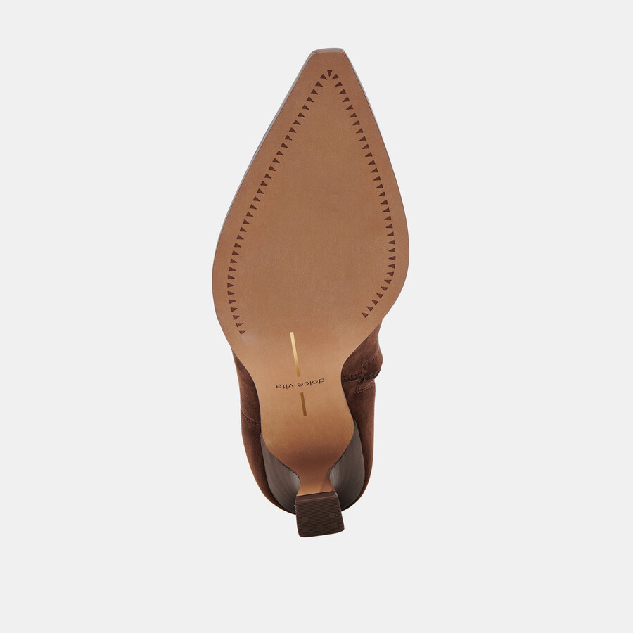 stivali arya in pelle scamosciata stella marrone scuro