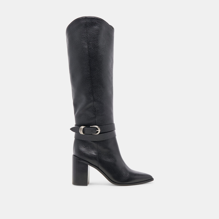 stivali tyrone in pelle nera