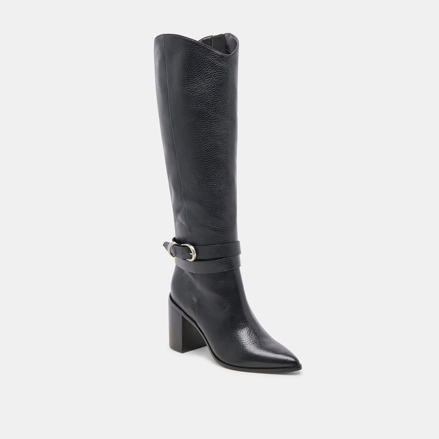 stivali tyrone in pelle nera