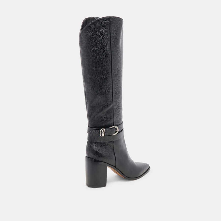 stivali tyrone in pelle nera