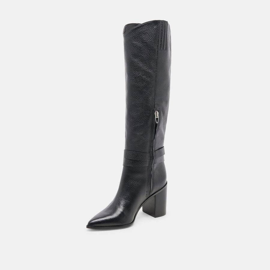 stivali tyrone in pelle nera