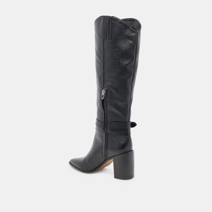 stivali tyrone in pelle nera