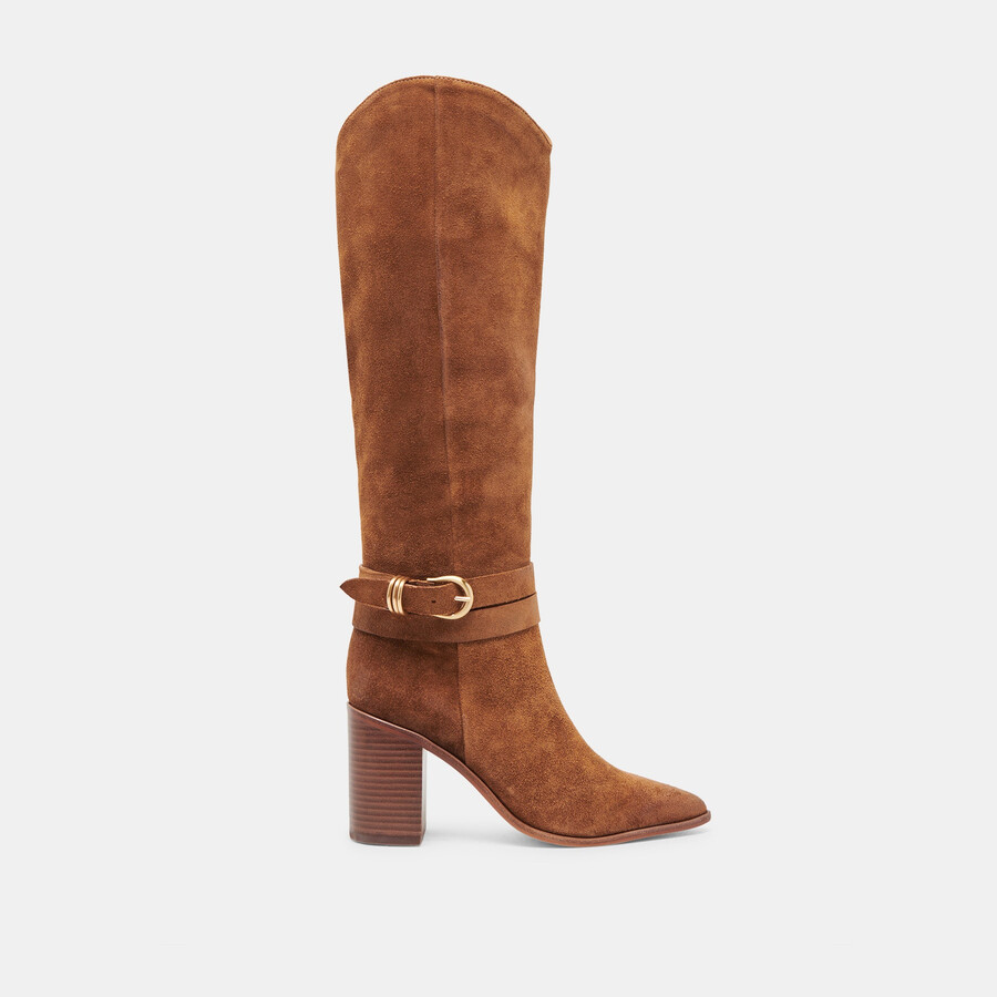 stivali tyrone in pelle scamosciata marrone