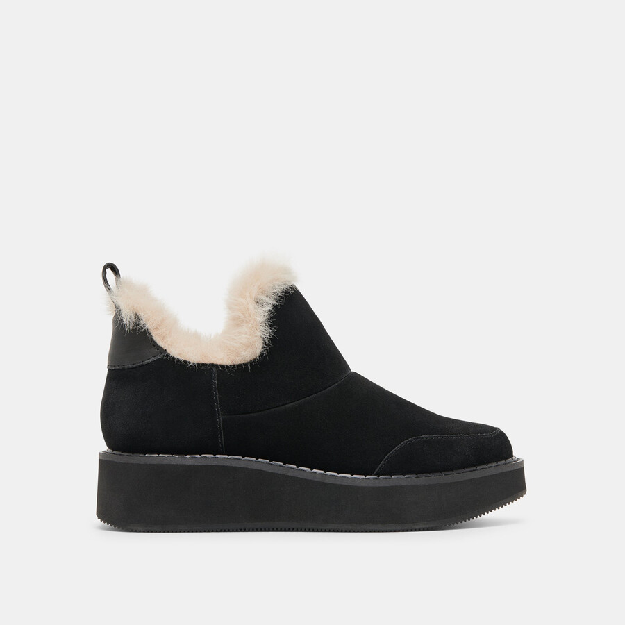 stivaletti ardy plush h2o in pelle scamosciata onice