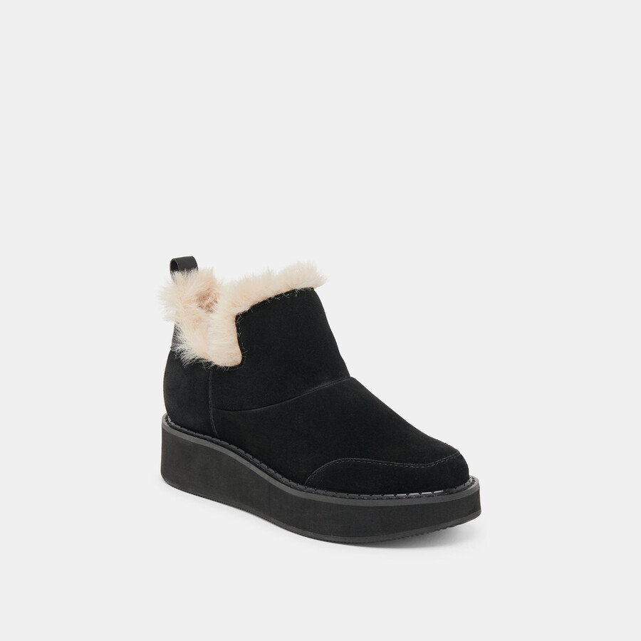 stivaletti ardy plush h2o in pelle scamosciata onice