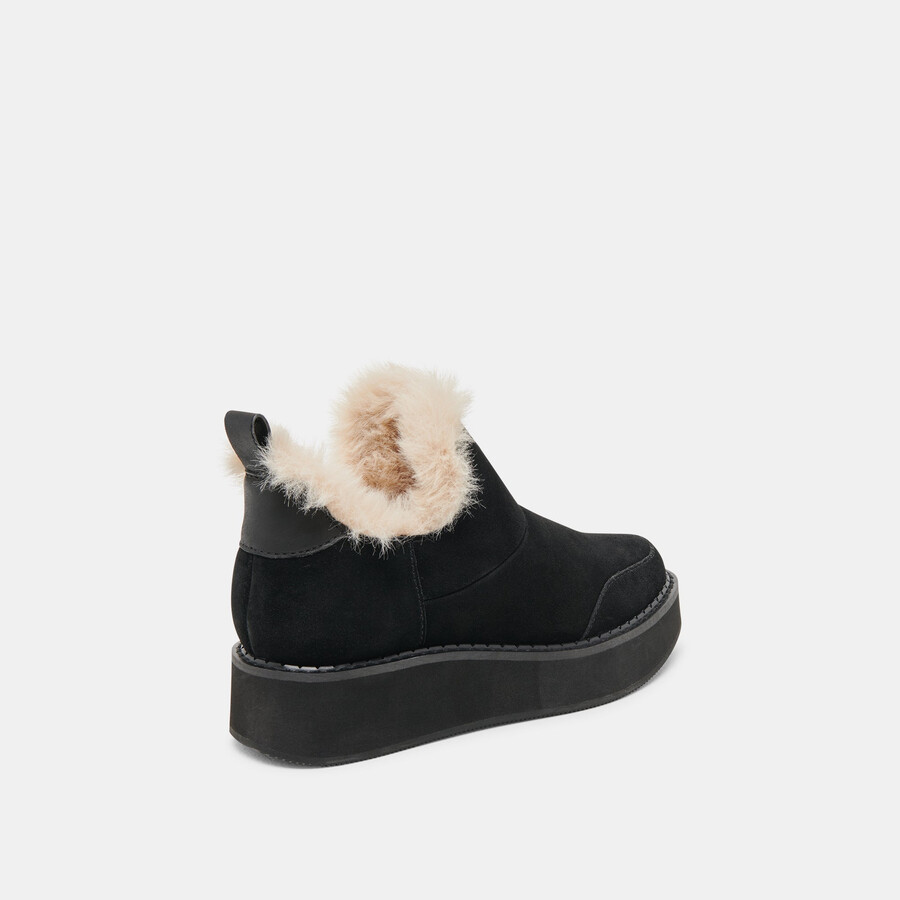 stivaletti ardy plush h2o in pelle scamosciata onice