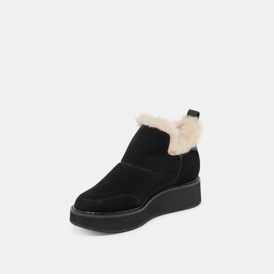 stivaletti ardy plush h2o in pelle scamosciata onice