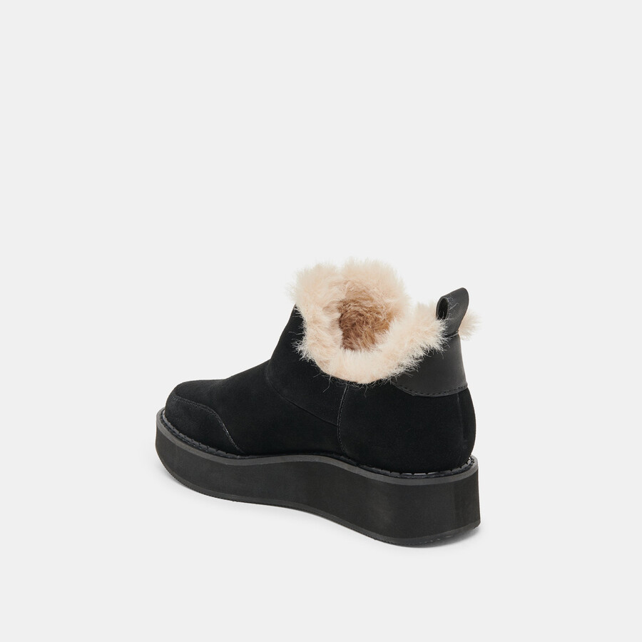 stivaletti ardy plush h2o in pelle scamosciata onice