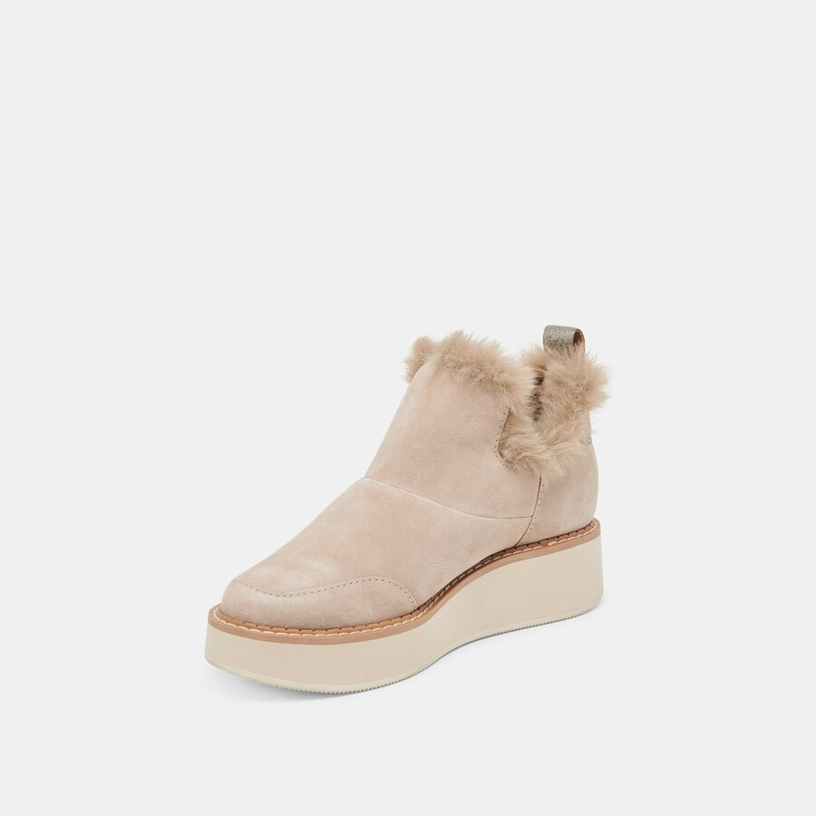stivaletti ardy plush h2o in pelle scamosciata color talpa