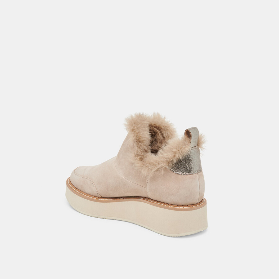 stivaletti ardy plush h2o in pelle scamosciata color talpa