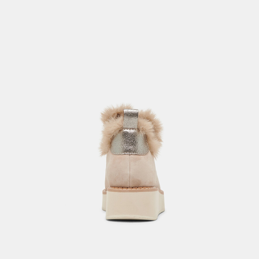 stivaletti ardy plush h2o in pelle scamosciata color talpa