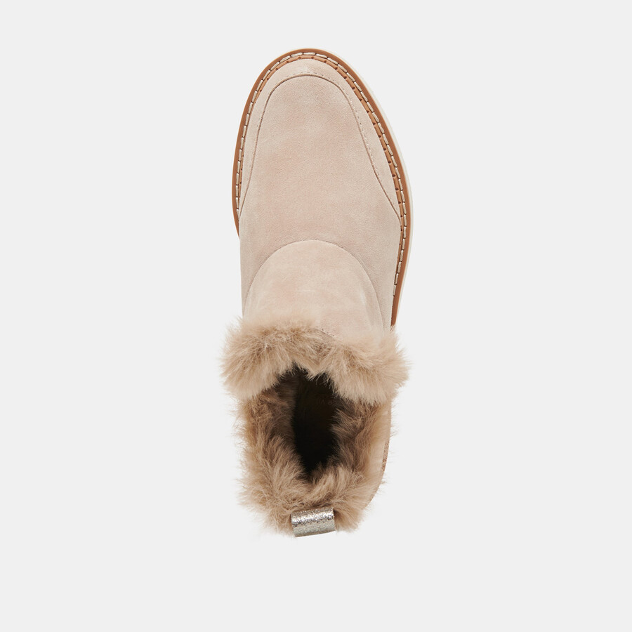 stivaletti ardy plush h2o in pelle scamosciata color talpa