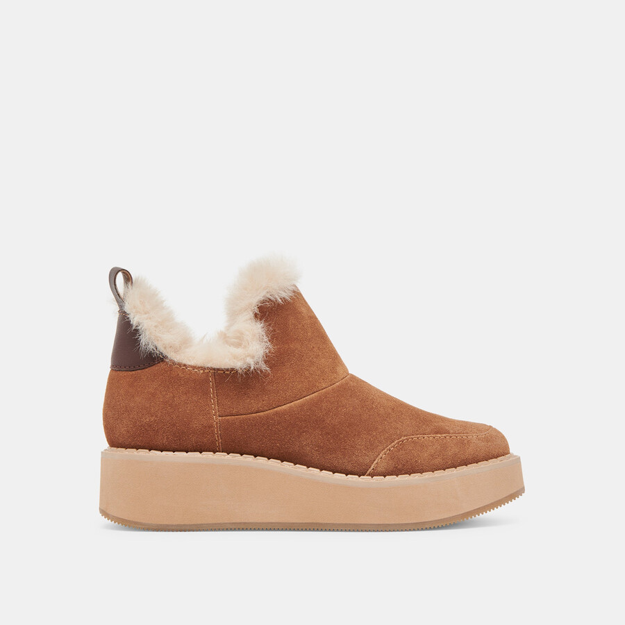 stivaletti ardy plush h2o in pelle scamosciata color pecan