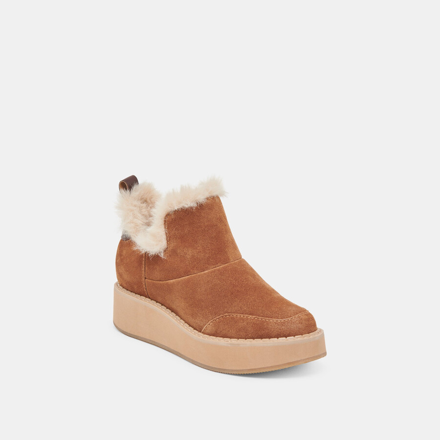 stivaletti ardy plush h2o in pelle scamosciata color pecan