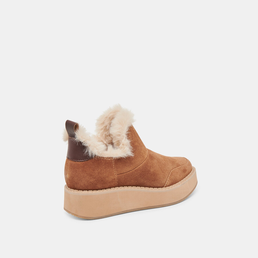 stivaletti ardy plush h2o in pelle scamosciata color pecan