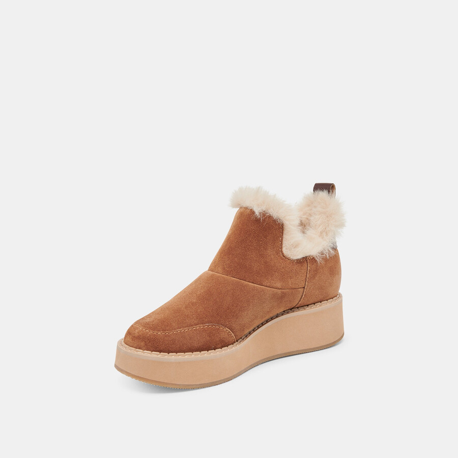 stivaletti ardy plush h2o in pelle scamosciata color pecan