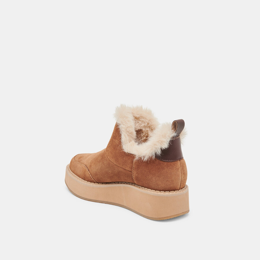 stivaletti ardy plush h2o in pelle scamosciata color pecan
