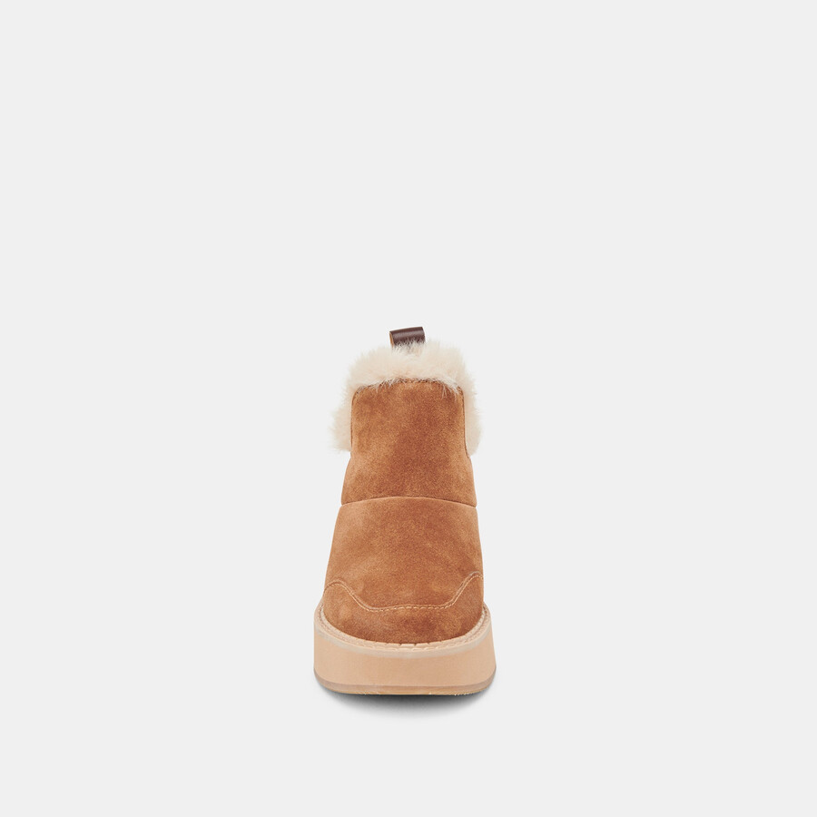 stivaletti ardy plush h2o in pelle scamosciata color pecan