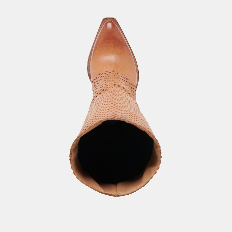 stivali boone in pelle color cognac