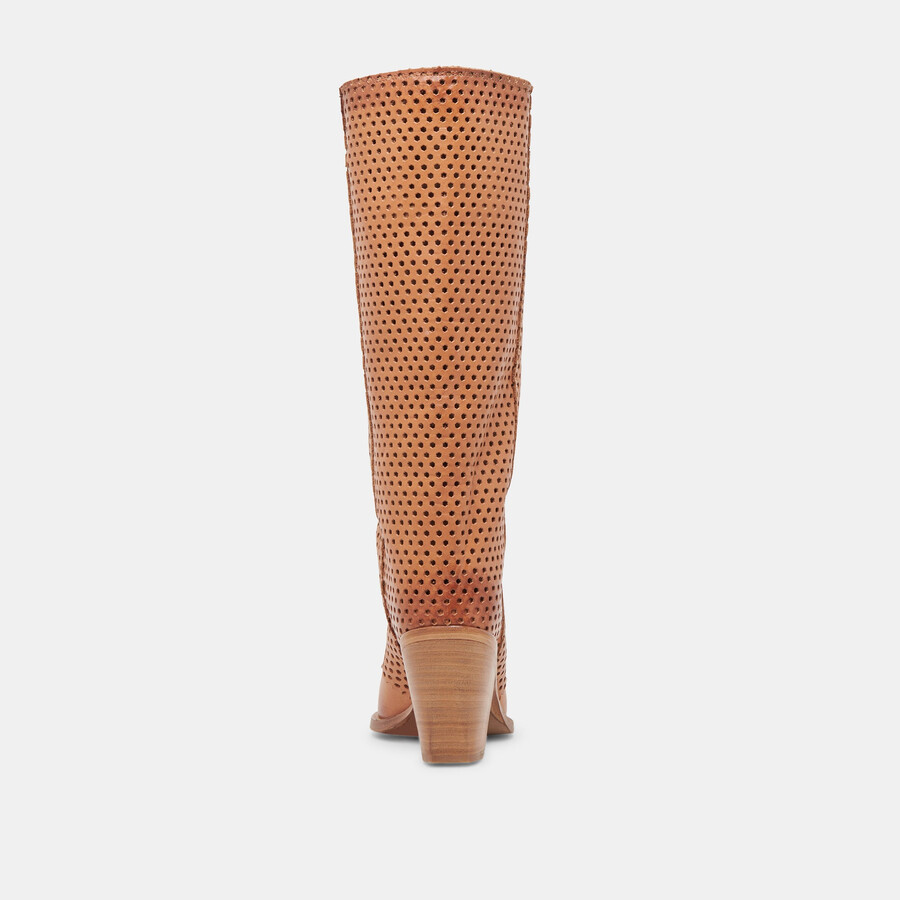 stivali boone in pelle color cognac