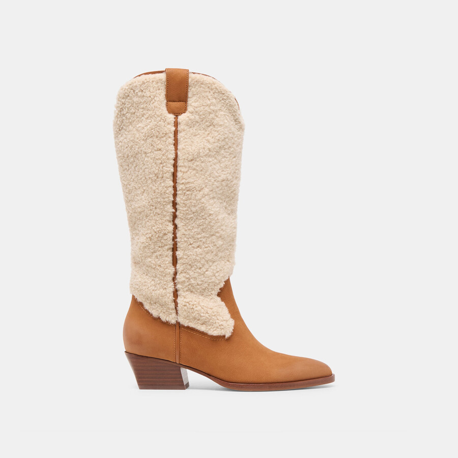 stivali in peluche mykel caramello nubuck