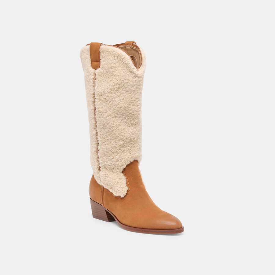 stivali in peluche mykel caramello nubuck