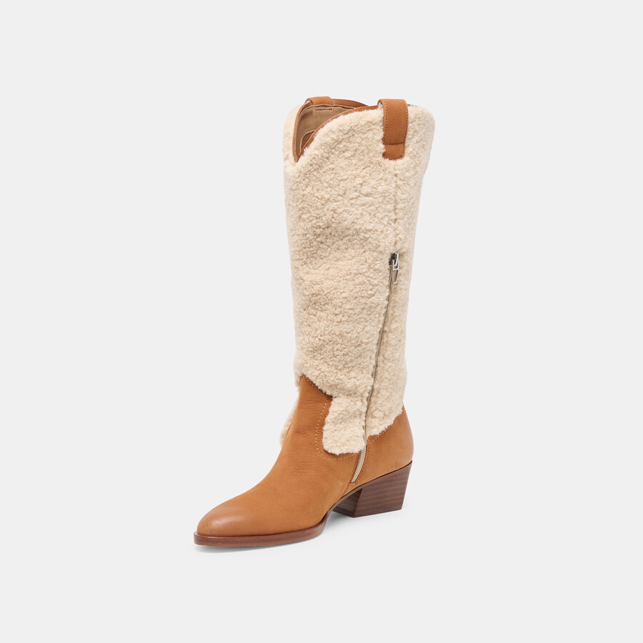 stivali in peluche mykel caramello nubuck