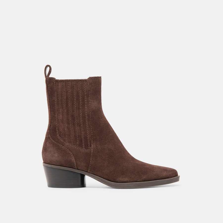 stivaletti faint h2o in pelle scamosciata marrone scuro