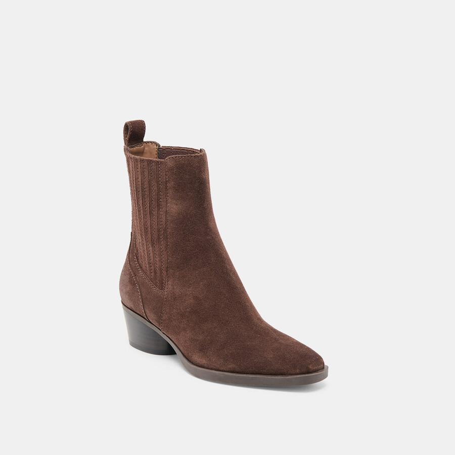 stivaletti faint h2o in pelle scamosciata marrone scuro