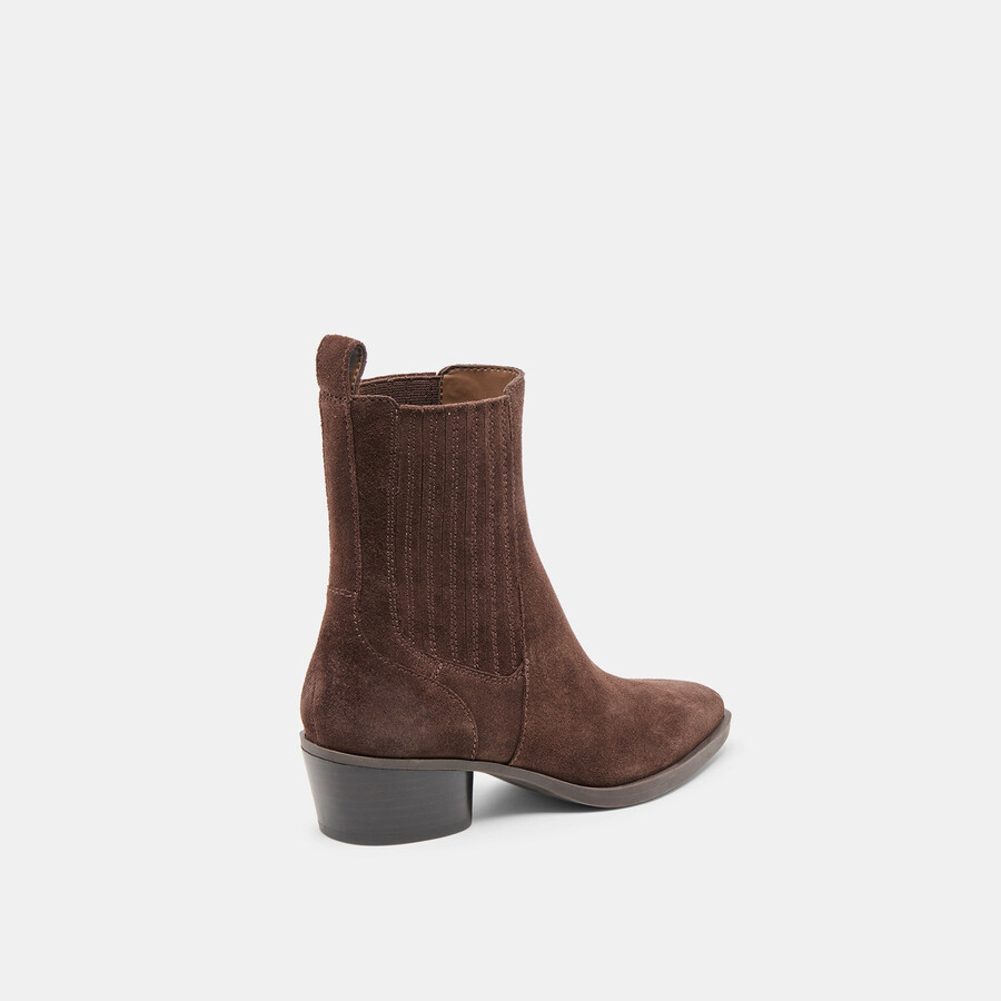 stivaletti faint h2o in pelle scamosciata marrone scuro