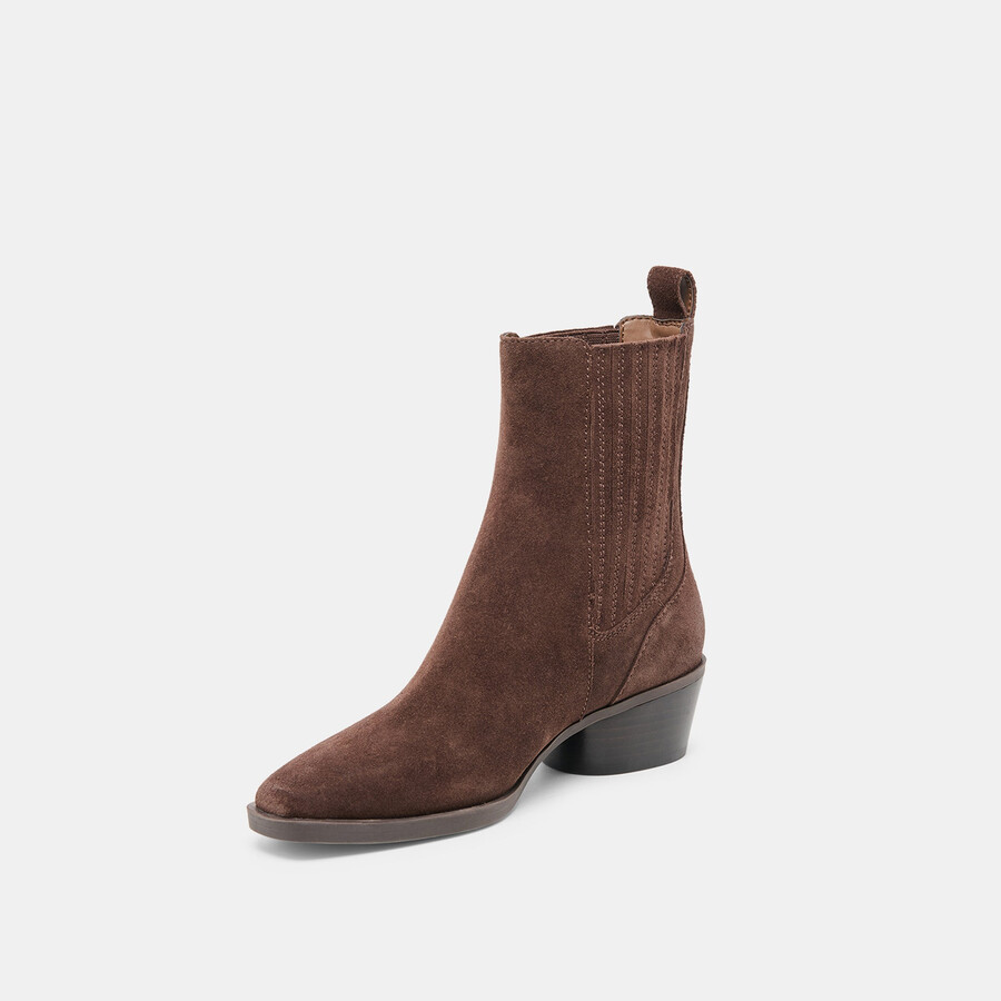 stivaletti faint h2o in pelle scamosciata marrone scuro