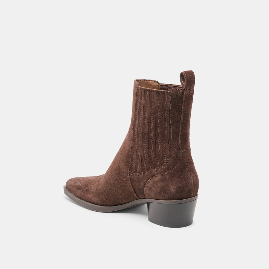 stivaletti faint h2o in pelle scamosciata marrone scuro