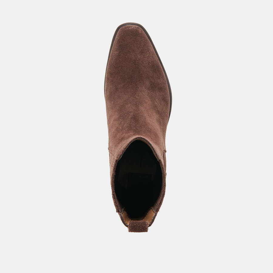 stivaletti faint h2o in pelle scamosciata marrone scuro