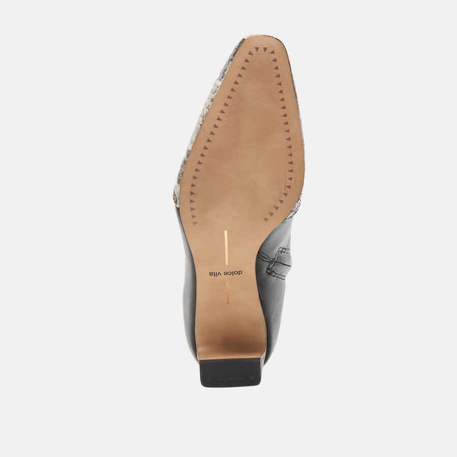 stivali anika in pelle nera multicolore