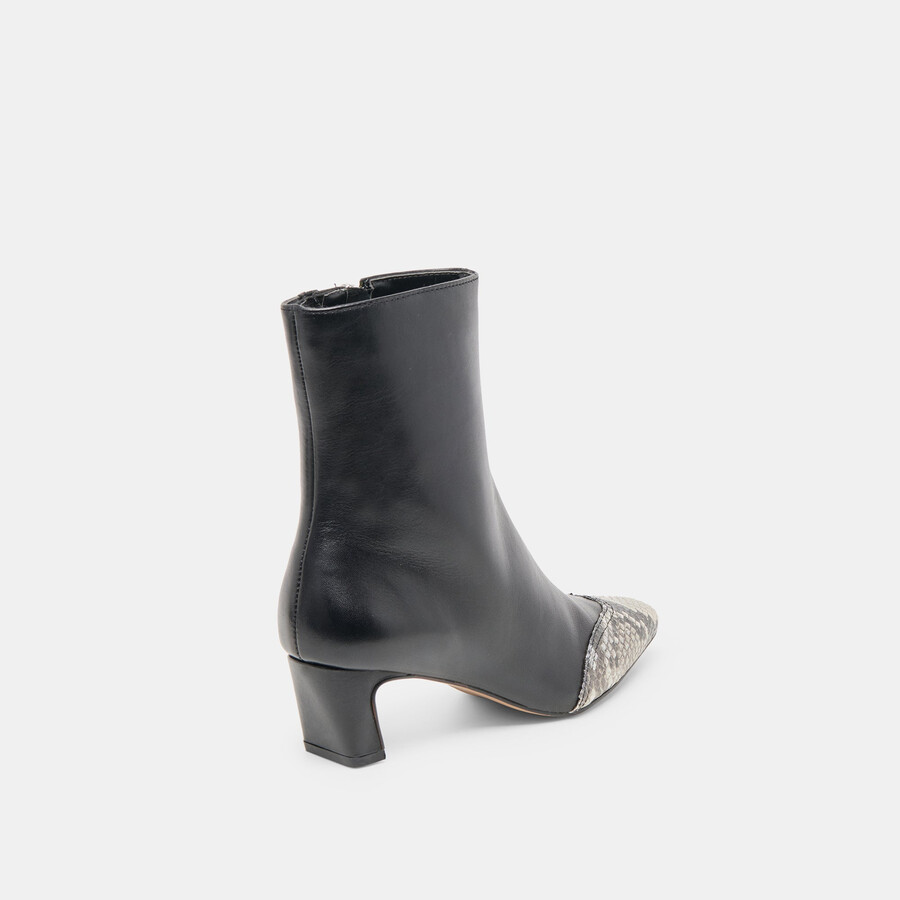 stivali anika in pelle nera multicolore