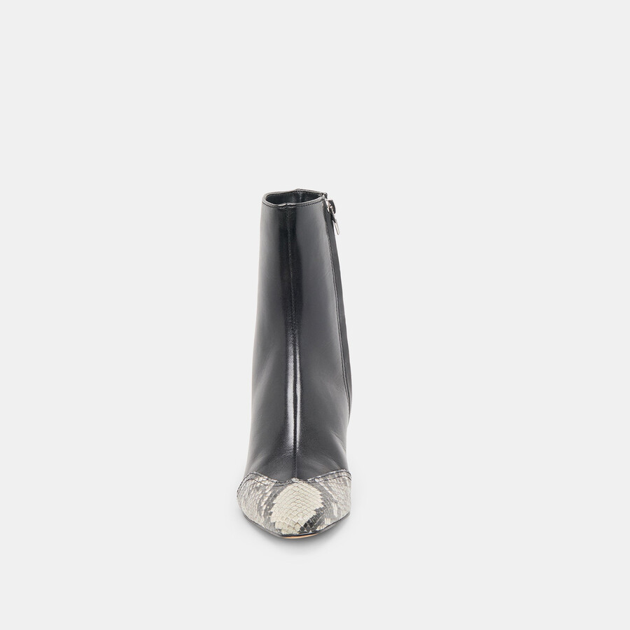 stivali anika in pelle nera multicolore