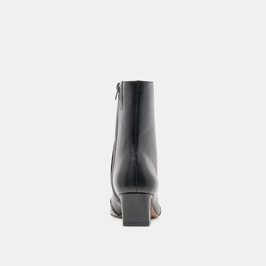 stivali anika in pelle nera multicolore