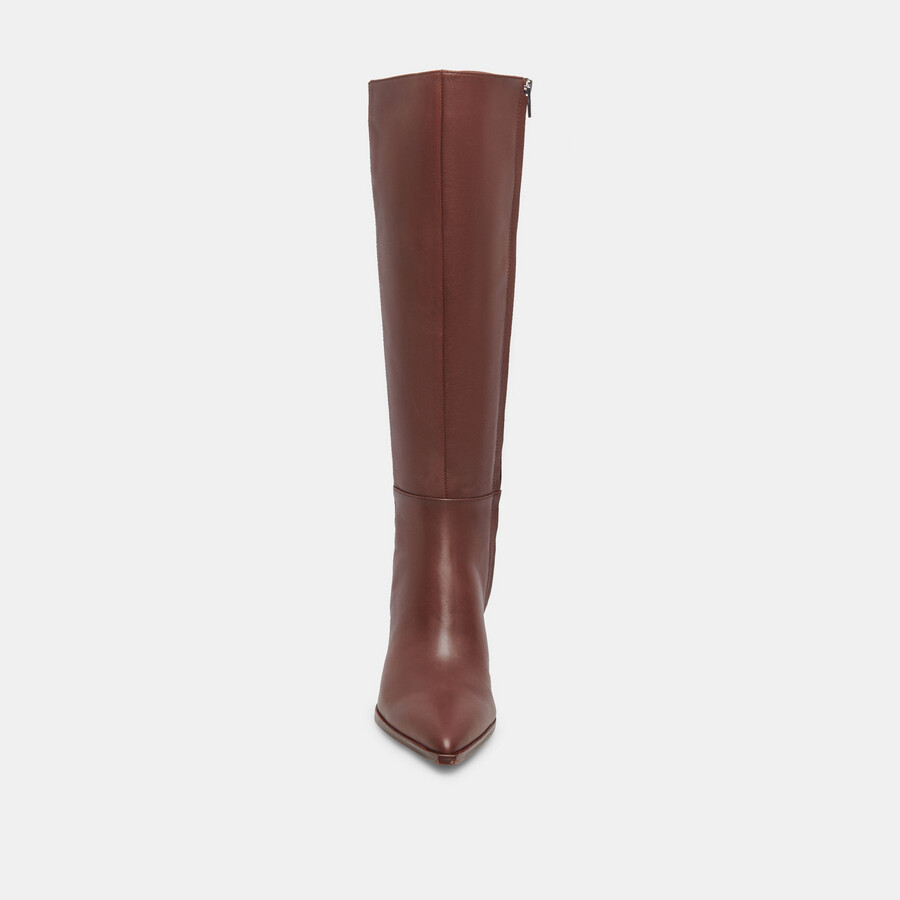 stivali auggie narrow vitello in pelle cioccolato