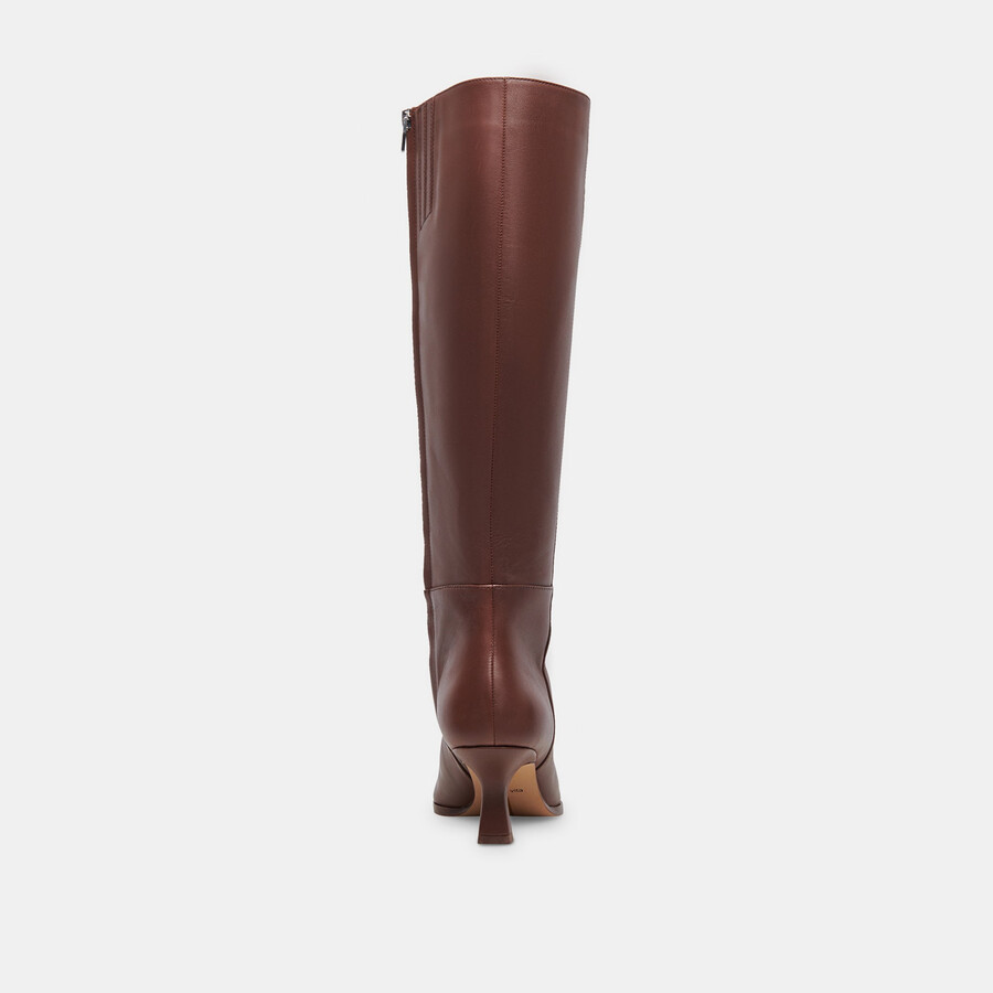 stivali auggie narrow vitello in pelle cioccolato