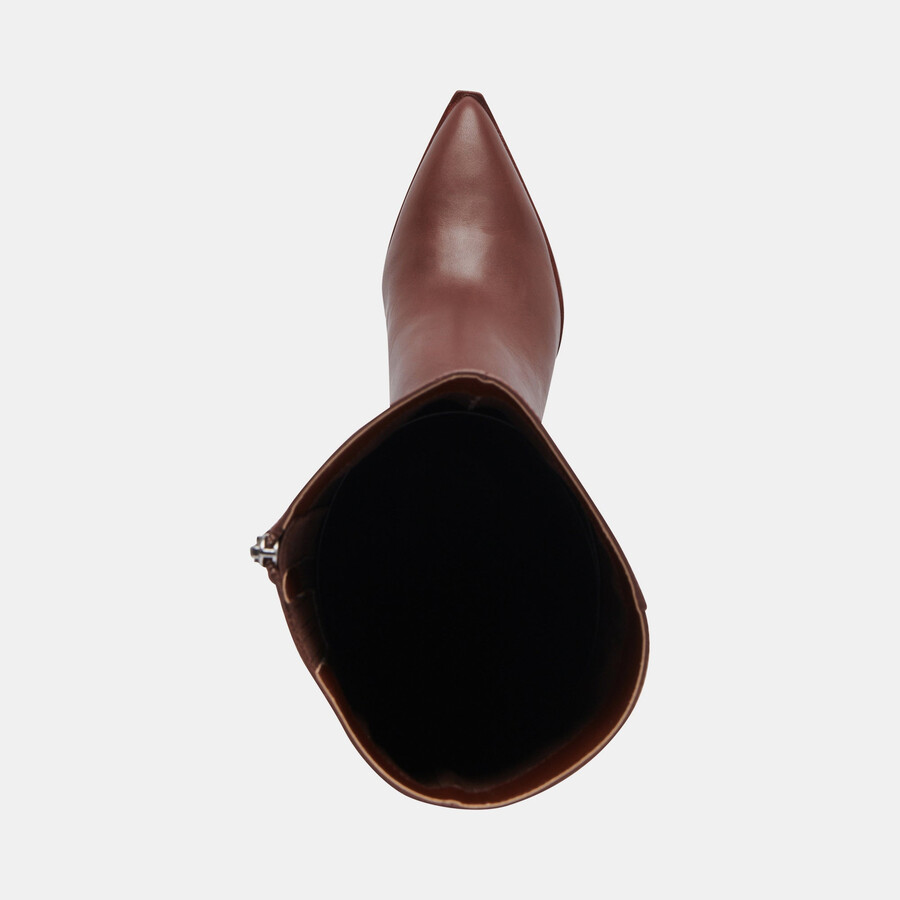 stivali auggie narrow vitello in pelle cioccolato
