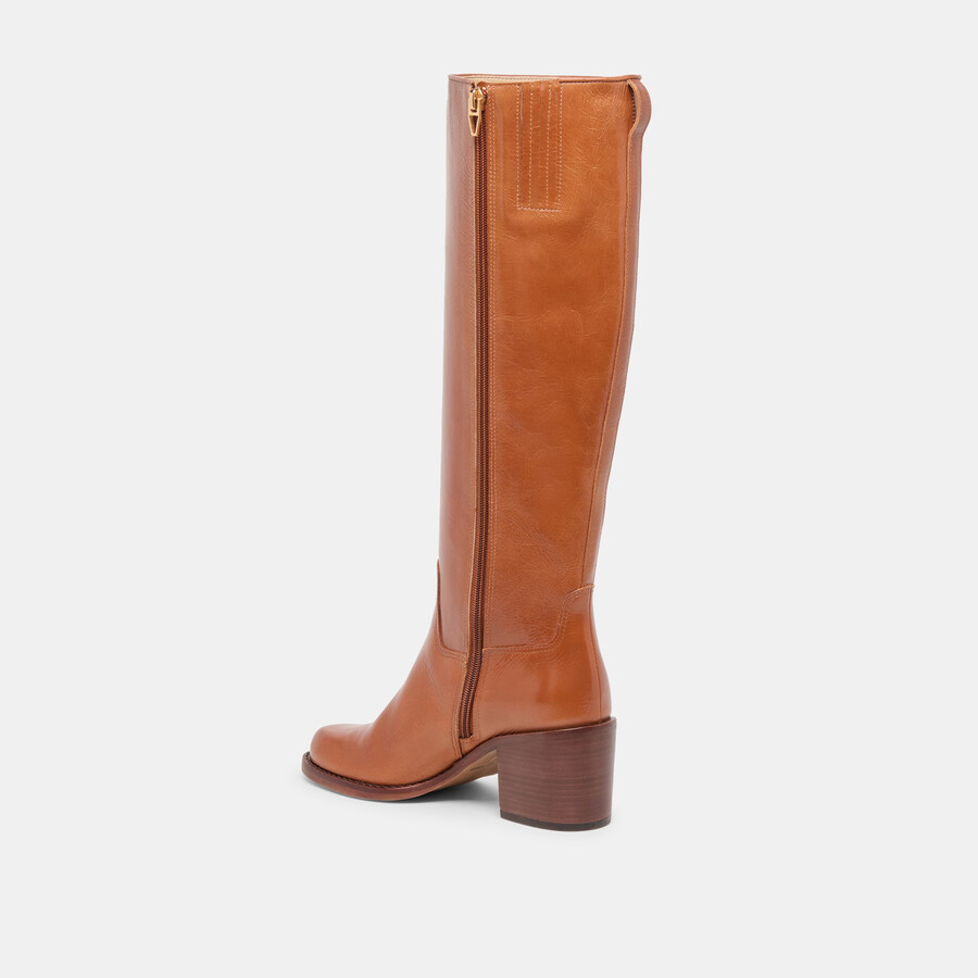 stivali lucyle in pelle marrone chiaro