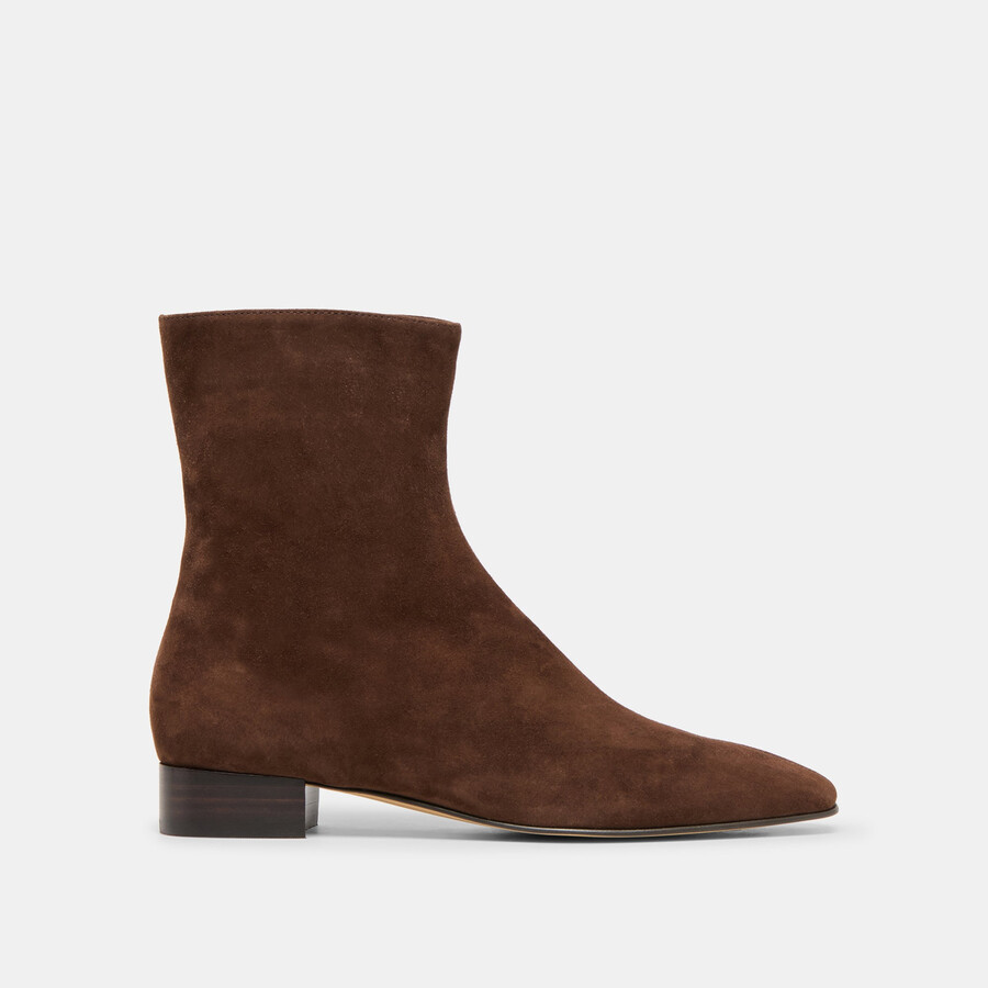 stivaletti tarine in nabuk marrone scuro