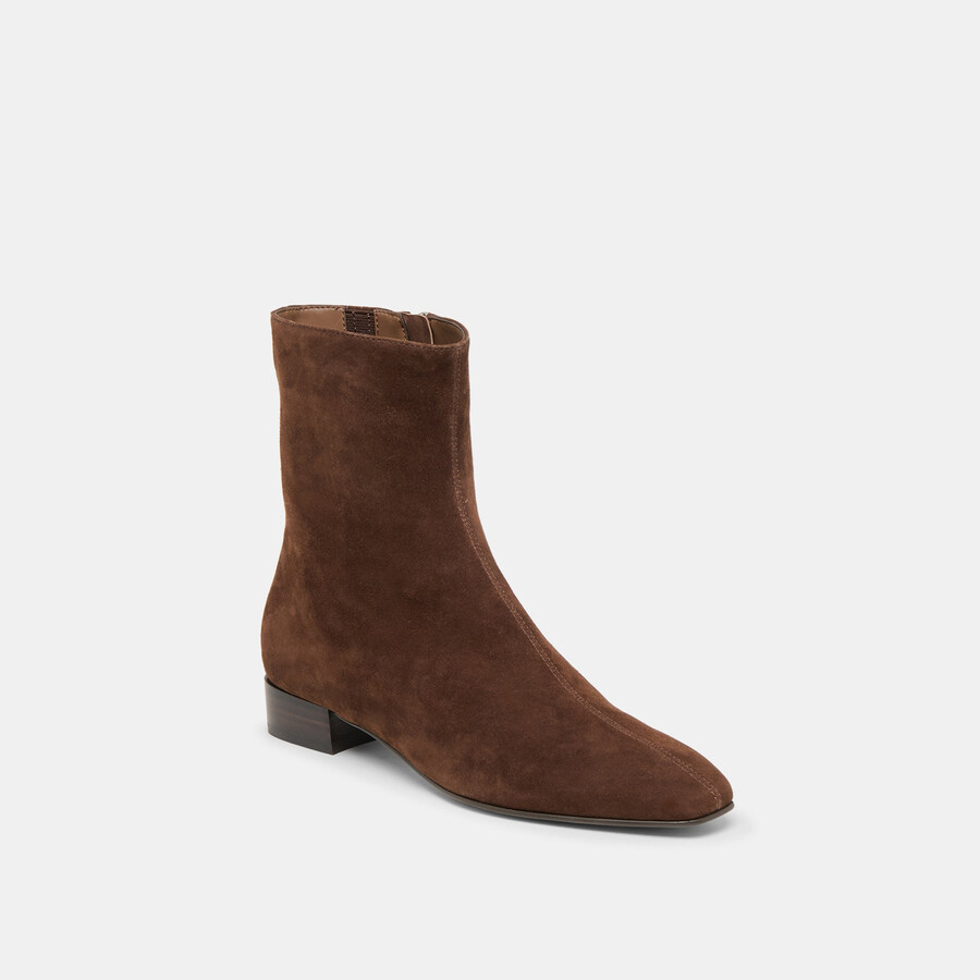 stivaletti tarine in nabuk marrone scuro