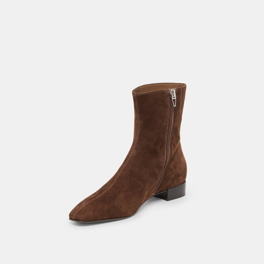 stivaletti tarine in nabuk marrone scuro
