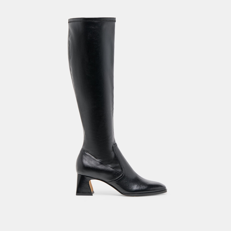 stivali alivia in pelle nera