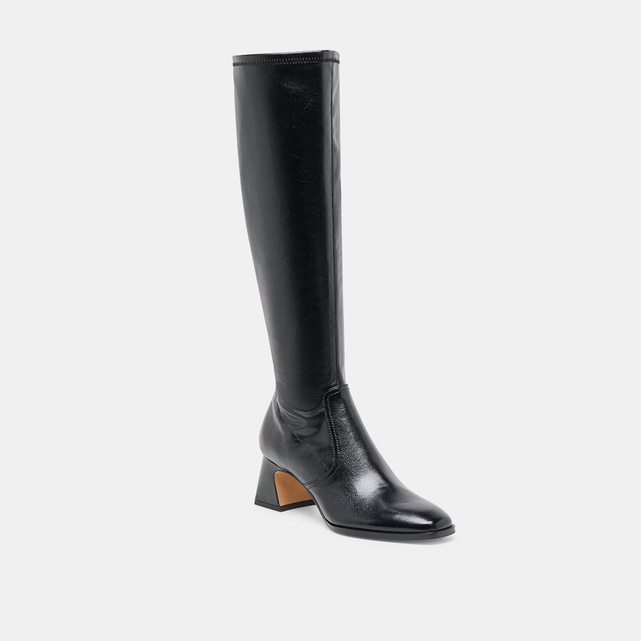 stivali alivia in pelle nera