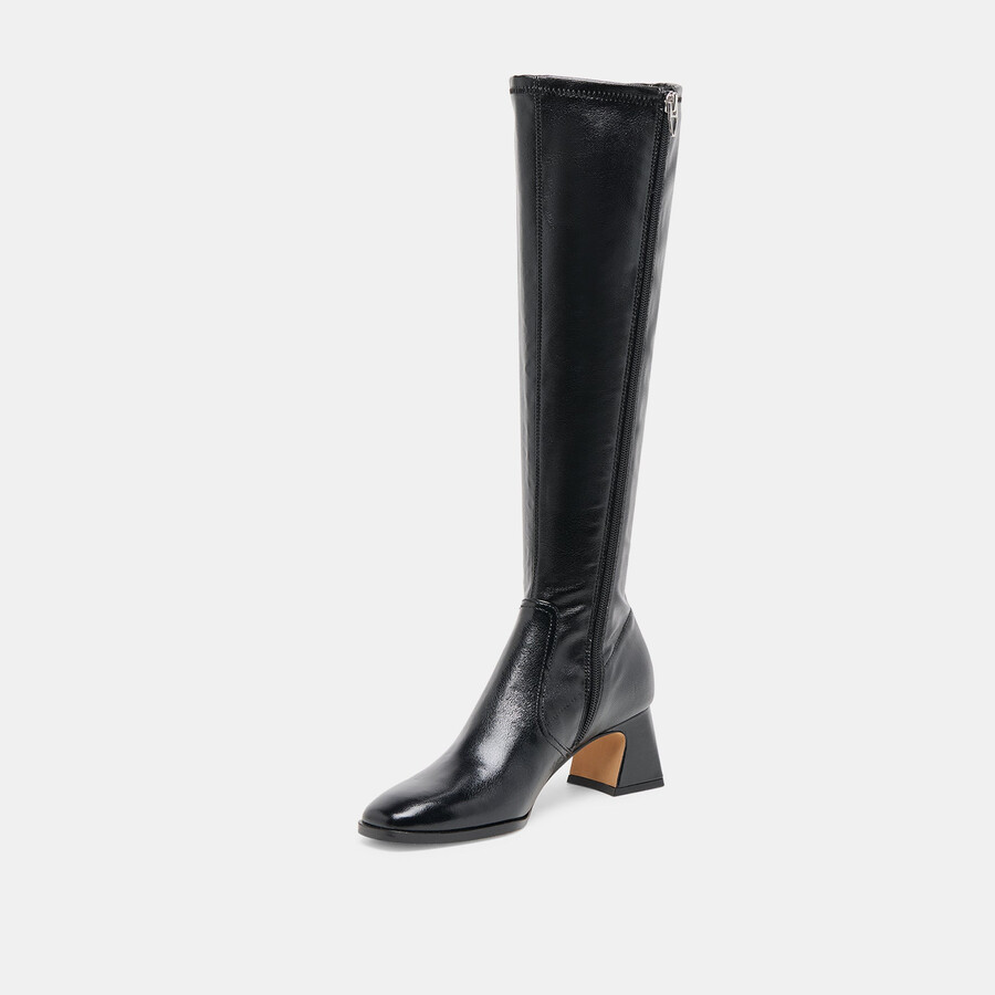 stivali alivia in pelle nera