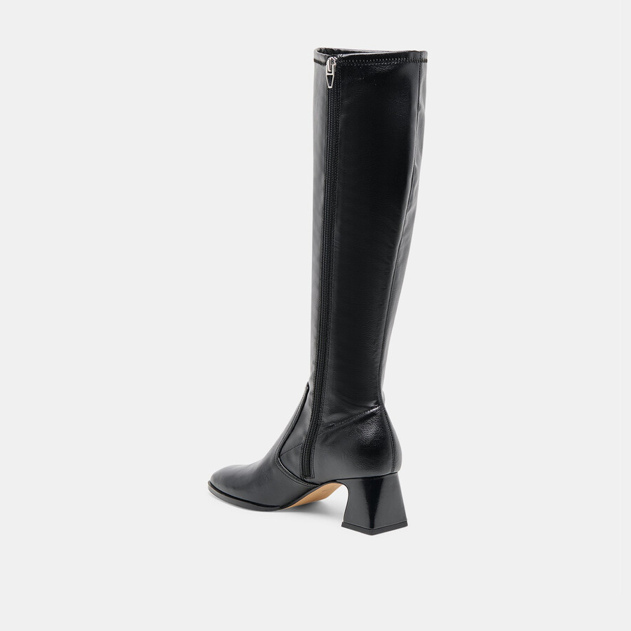 stivali alivia in pelle nera