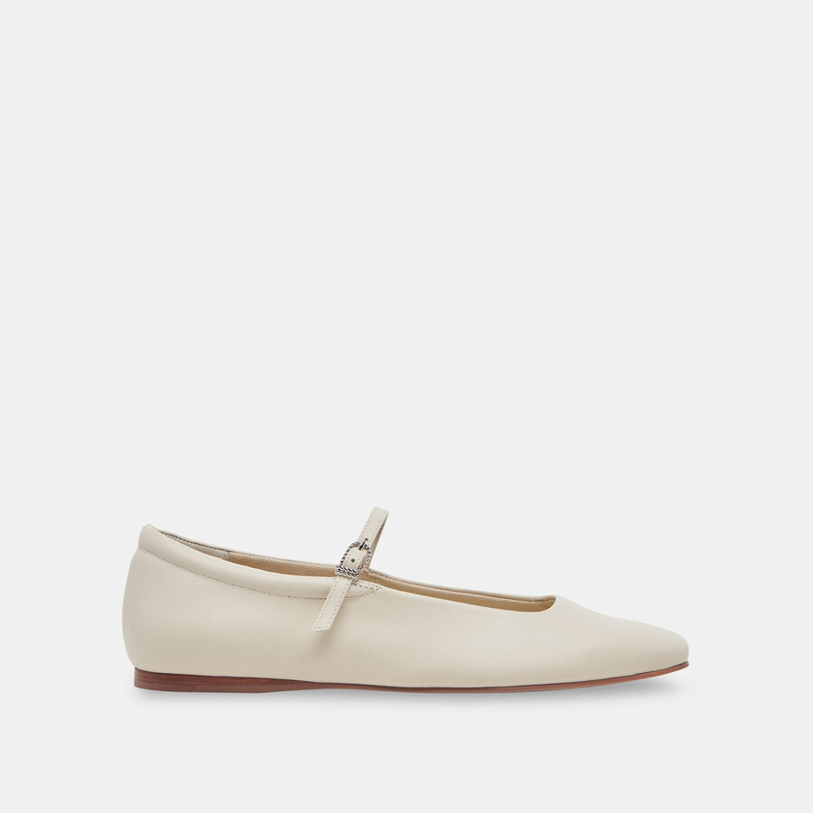 ballerine reyes in pelle avorio