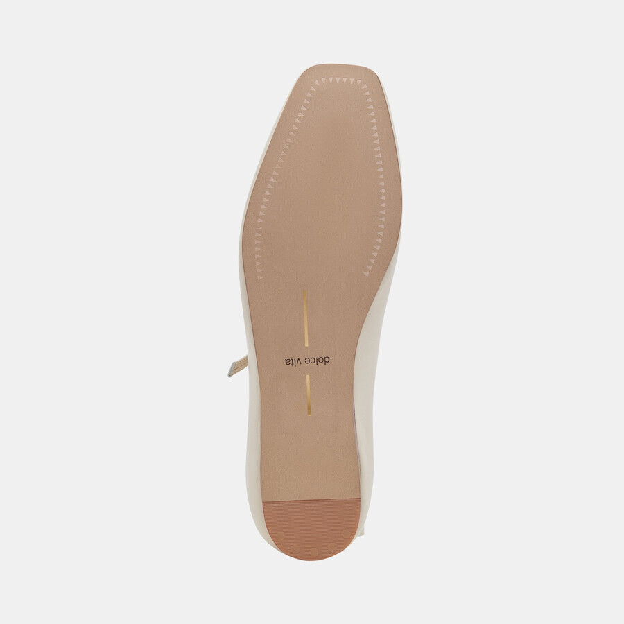 ballerine reyes in pelle avorio